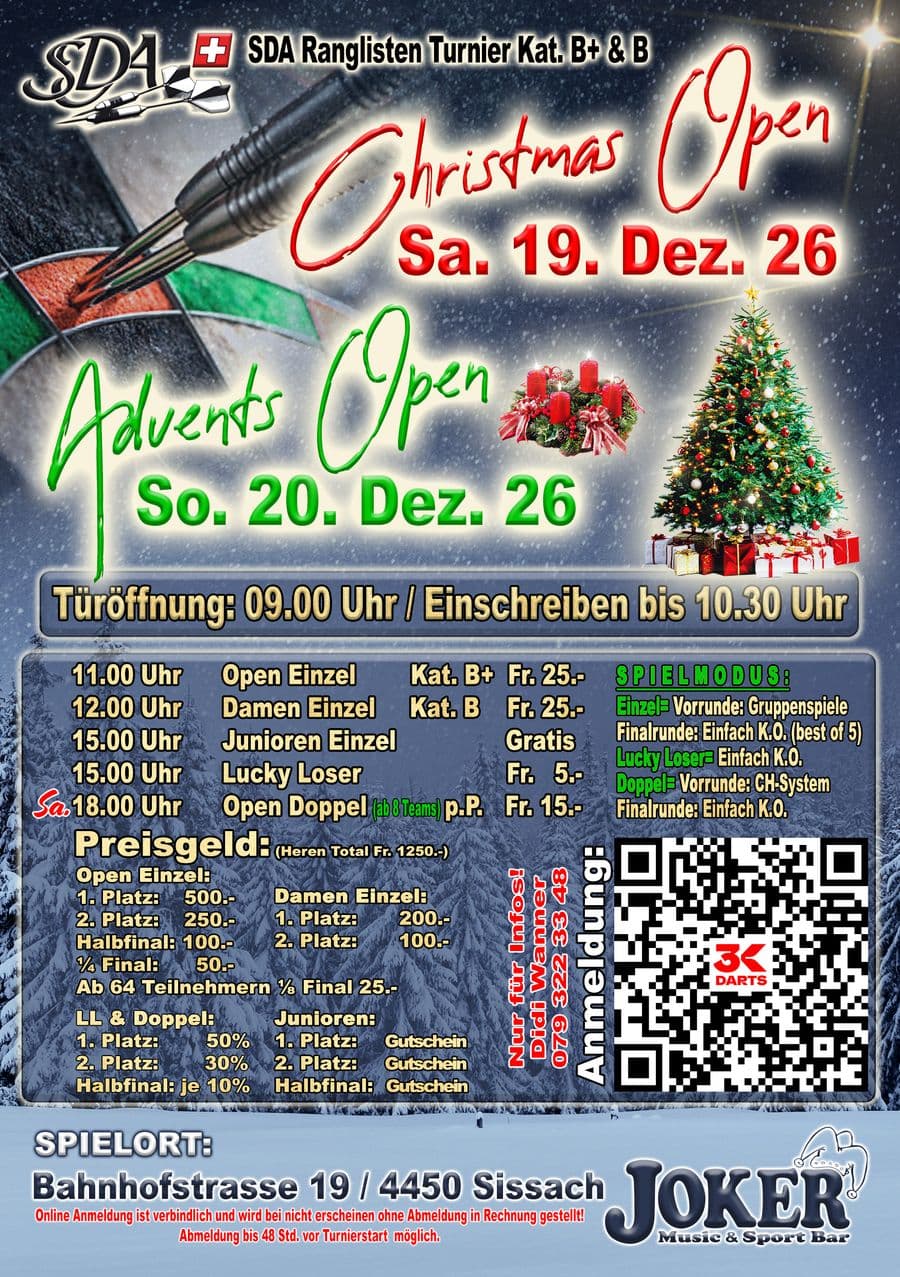 Christmas-Open 2026 Joker Sissach